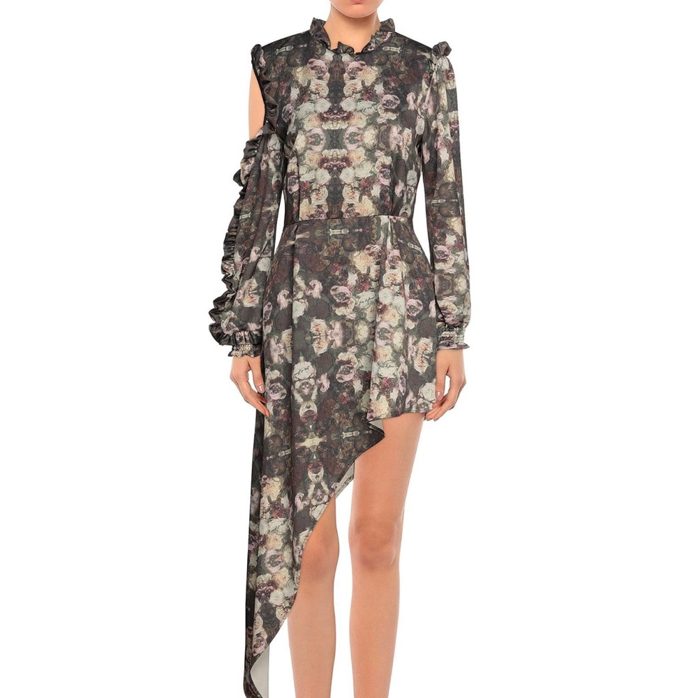 Asymmetric dress, size 4
